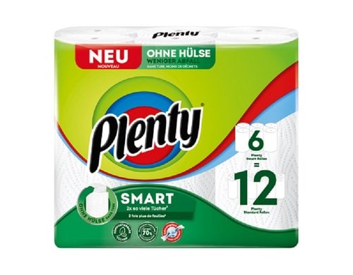 Plenty Smart Haushaltspapier weiss 6 Rollen à 90 Blatt