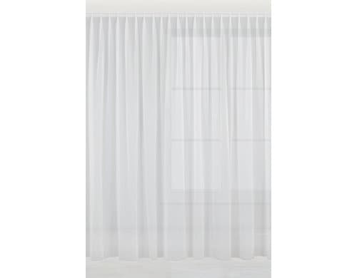 Casa Leon Tagesvorhang 300x245 cm, Weiss mit Faltenband ,30° waschbar, Polyester