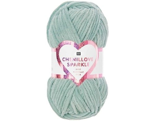 Rico Chenillove Sparkle aqua 100% PES, 100g / 110m