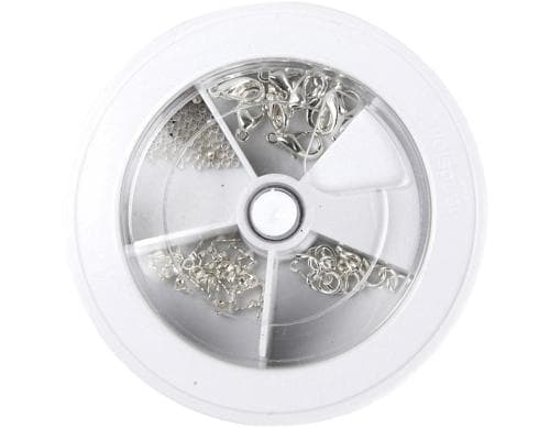 Creativ Company Verschlussset silber Verschlussset silber 4 sorten