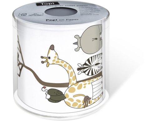 Paper + Design Toilettenpapier Animals 0.1x22m, 200 Blatt FSC