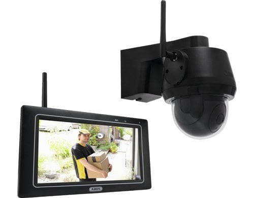 ABUS PPDF17100 EasyLook Überwachungsset mit Monitor und Schwenk-/Neige-Kamera