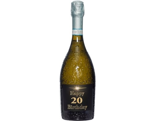 Dreams and Fantasy Prosecco dark Happy Birthday 20, 75cl