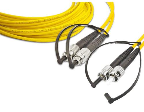 Lightwin LWL HQ Duplex Patchkabel, 1m Singlemode 9/125µm, FC-ST, OS2