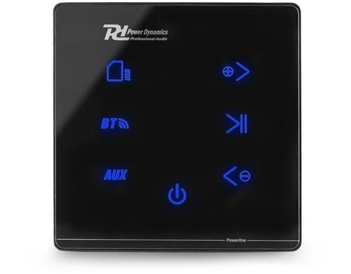 Power Dynamics PL-A50B Wand-Einbauverstärker 2x 25W BT, schwarz