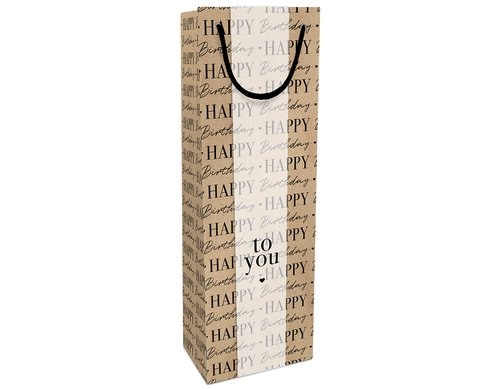 B+C Flaschentasche Birthday Grösse:  12x36x10cm