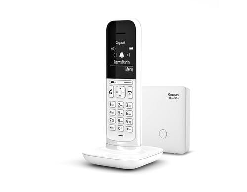 Gigaset CL390A Tundra White analoges Telefon mit Anrufbeantworter