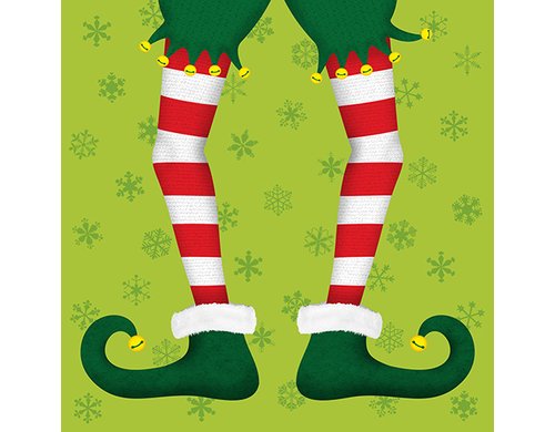 B+C Weihnachtsservietten Jack the Elf Grösse 33x33cm, 20 Stück, 3-lagig