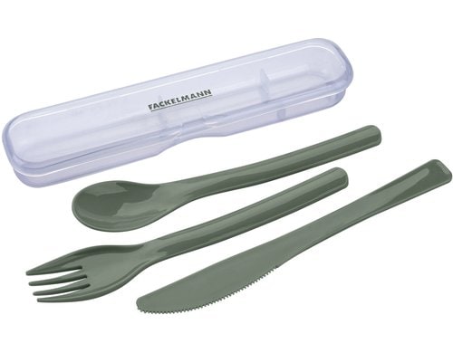 Fackelmann Besteck Set-be the move grün 3er Set, Messer, Gabel, Löffel