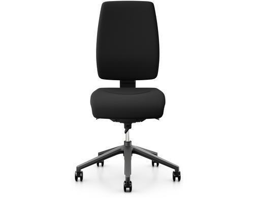 Giroflex Bürostuhl 68 mit Polsterrücken Farbe: Schwarz, Ohne Armlehne, Extreme