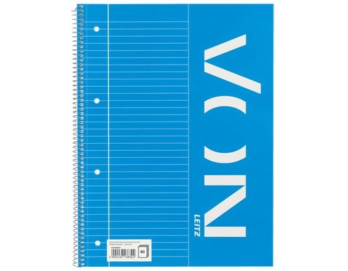 VON Notizblock A4 8mm liniert, 80 Blatt, 5 Stück