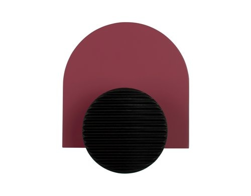 present time Wandhaken Single Knob MDF aus China, 18x4.5x15cm, Red ochre