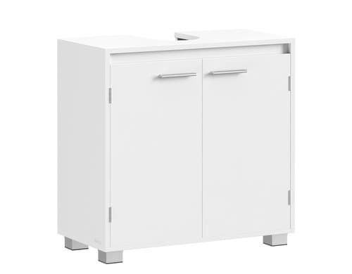 Vasagle Waschbeckenschrank, Weiss 60x30x60 cm, MDF, Spanplatte