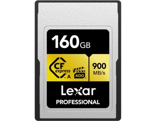 Lexar PRO CFexpress Gold Series TypeA 160GB Lesen 900 MB/s, Schreiben 800 MB/s