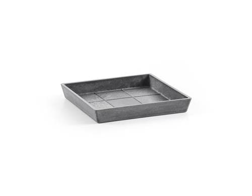 Ecopots Saucer Square SROT.30cm Grau