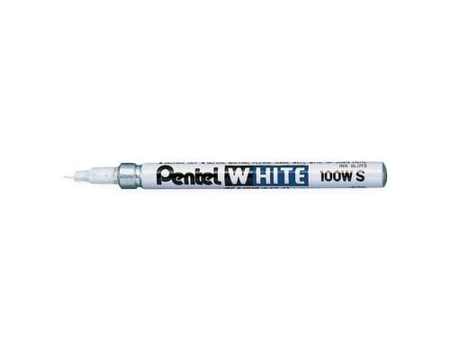 Pentel Permanent-Marker White 100 W Rundspitze, Strichbreite ca. 2,0 mm