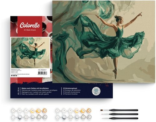 Colorelle MNZ Balletttänzerin gesp. Leinwand, Pinsel, Acrylfarben, ab 14J