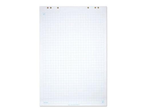 Elco Flipchart-Block 67 x 99 cm, geleimt 80 g, 5 Blöcke, Vorne kariert hinten blanko