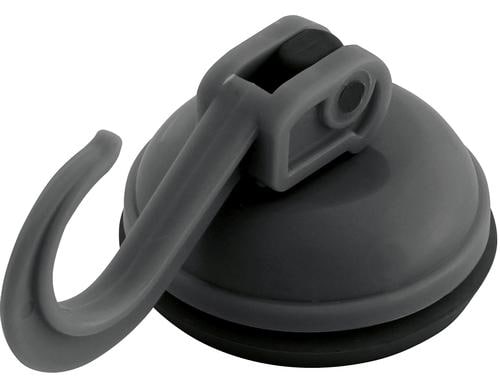 Haken mit Saugnapfen 6 kg. Dunkel Grau