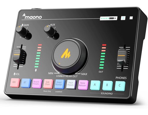 Maono Mixer AMC2-NEO XLR, Phantom, Bluetooth, Aux, USBC