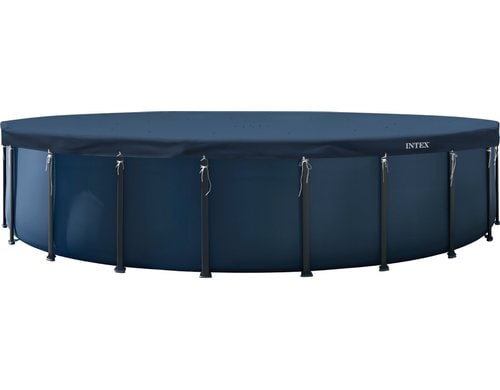 7,3m x 20cm runde Allwetter-Deluxe PoolabdeckungDunkelblau