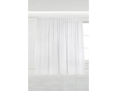 Casa Leon Tagesvorhang Wiola, Weiss,300x245 cm, mit Faltenband ,30° waschbar, Polyester