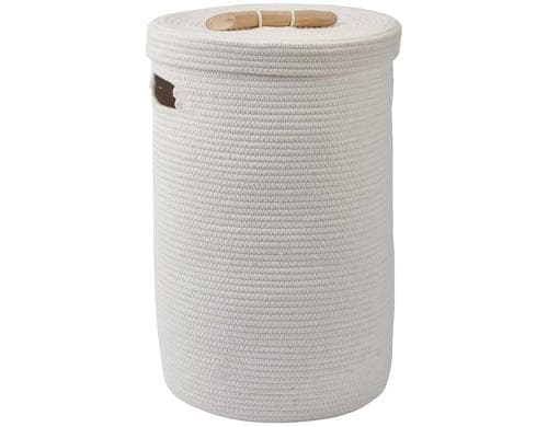 Aquanova Wäschekorb Otis, 60L, Ivory 37x55 cm (DxH), 35%CO, 65%Polyester