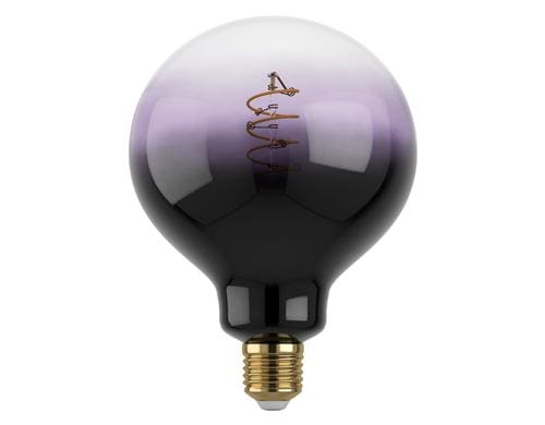EGLO Leuchtmittel schwarz-violett-transp. inkl. 1x E27 4W, dimmbar