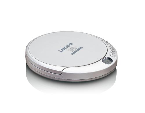 Lenco CD-201, CD / MP3 Player, silber portabel, inkl. Kopfhörer