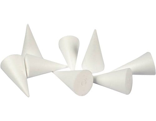 Creativ Company Styropor-Kegel H  11 cm, D 5.5 cm, 50 Stk.
