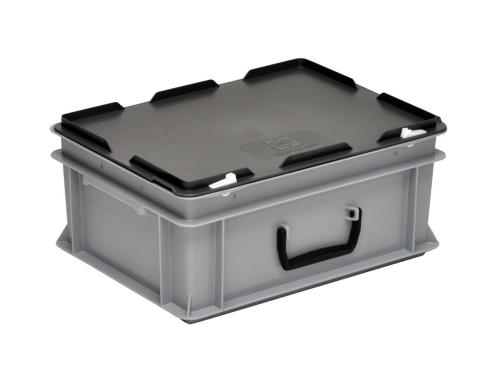 Utz Koffer 400x300x184 Deckel mit Schnappverschlüssen