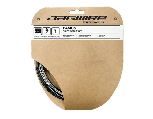 JAGWIRE Schaltkabel/Hülle, SHIFT BASIC 4mm SET Road/MTB SRAM/SHIMANO black