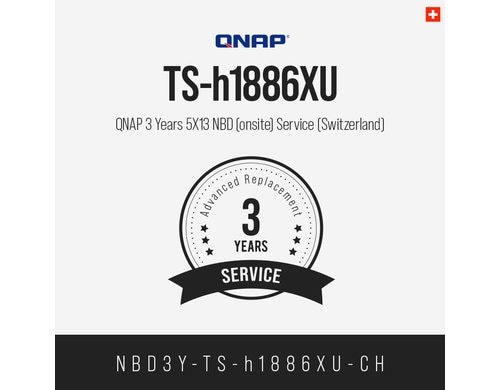 QNAP 3 Jahre 5X13 NBD (onsite) Service (CH) NBD3Y-TS-h1886XU-CH, Electronic copy