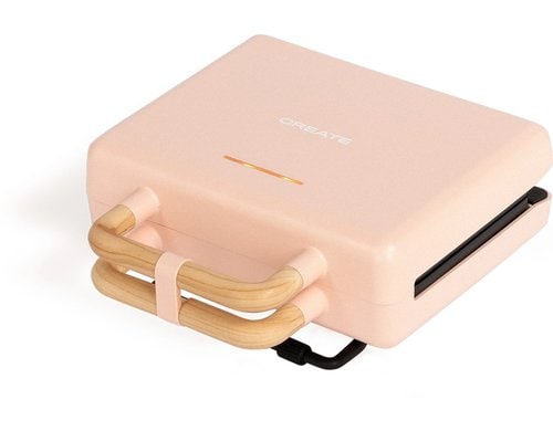 Create Waffel- und Sandwichmaker pastelrosa 800W, 3in1, beschichtet