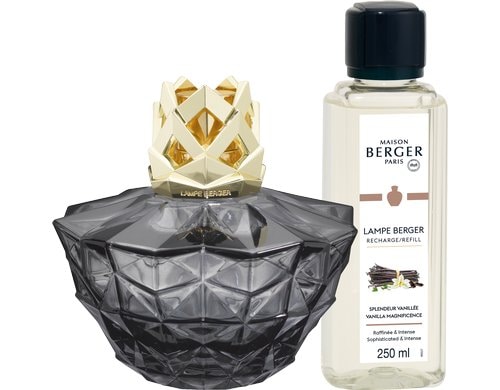 Maison B. Duftlampe Kali mit 250ml Splendeur Vanille, Schwarz
