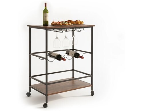 relaxdays Servierwagen für Wein MDF, China