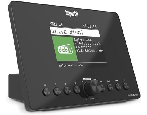 Imperial Digitalradio-Adapter DABMAN i430 Schwarz, LAN, BT, Farbdisplay