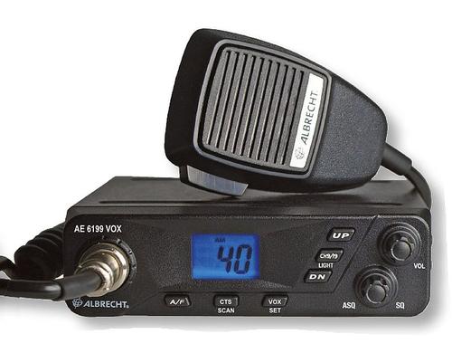 Albrecht CB-Funkgerät AE 6199 VOX, 12V mit CTCSS/DCS und 6-poligem Mikrofon, VOX