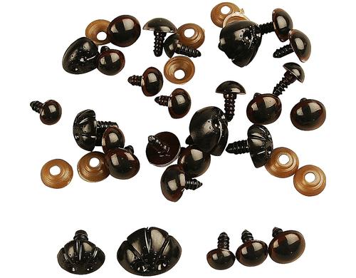 Creativ Company Teddybäraugen 12 Stück, diverse Grössen