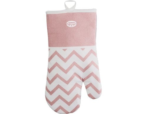 Dr. Oetker Backhandschuh rosa/grau extra langer Schaft