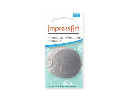 Impress Art Metall-Schild rund 6 Stück, 35 mm