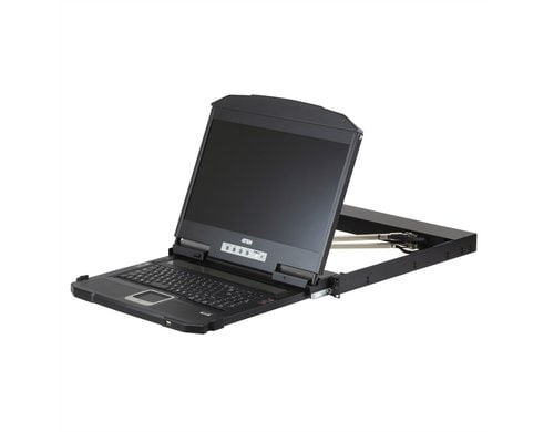 Aten CL3800NW CH 19 TFT KVM Switch 1HE mit CH-Tastatur, HDMI,DVI,VGA, USB