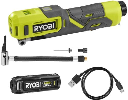 4 V USB Akku-Mini-Kompressor RI4-120G 4 V, inkl. 1 x 2.0 Ah Akku und Ladekabel