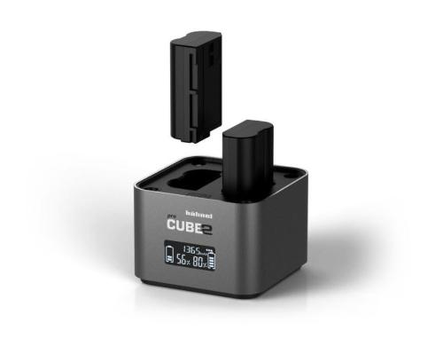 Hähnel pro Cube2 Ladegerät Nikon lädt Akkus oder 4 AA Akkus