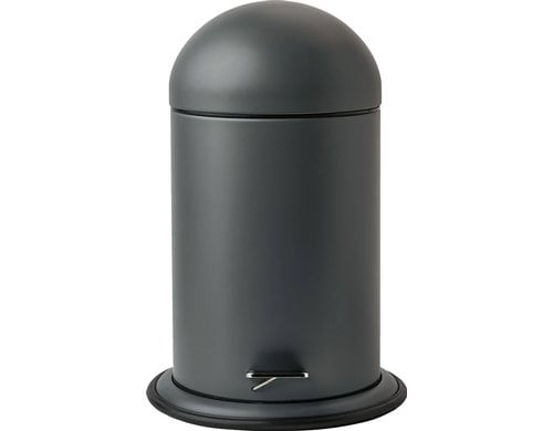 Aquanova Kosmetikeimer Ona 3L, Dunkelgrau 17-22x34 cm (DxH), Polyresin, Edelstahl