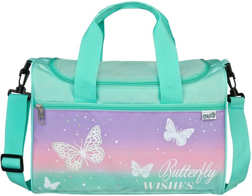 Scooli Sporttasche Schmetterling Polyester, 8 Liter, 33 x 22 x 10 cm