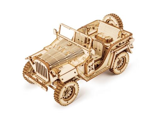 Army Jeep Lasercut Holzbausatz