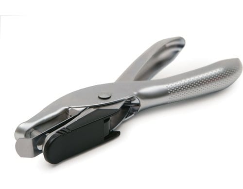 Rapesco 25 Lochzange 6mm Lochduchmesser, 10 Blatt, silber