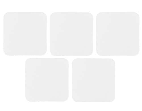 FTM Magnet Set à 5 Stk. 5x5 cm, weiss, Gummi, für Sublimation