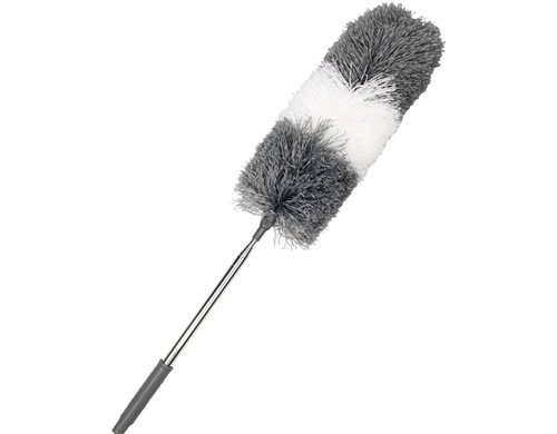 CREaCLEAN Mikrofaser Staubwedel grau/weiss, 245cm